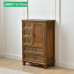 Vintage Solid Wood Five Drawer Cabinet