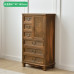 Vintage Solid Wood Five Drawer Cabinet