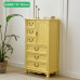Vintage Solid Wood Five Drawer Cabinet