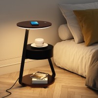 Wireless Charging Livingroom Side Floor Lamp Design Minimalist Modern Bedside Cabinet Lamp Bedroom Ambience Light