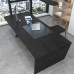 79 inches Nasdack Desk in Black Loft Office Table 200cm
