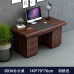 Modern Minimalist Single Office Computer Desk With Lockable Drawers