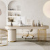 Light luxury rock plank desk boss office computer desk study room writing desk minimalist beauty consultation reception desk chairs Light luxury rock plank desk boss office computer desk study room writing desk minimalist beauty consultation reception desk chairs