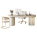 Light luxury rock plank desk boss office computer desk study room writing desk minimalist beauty consultation reception desk chairs Light luxury rock plank desk boss office computer desk study room writing desk minimalist beauty consultation reception desk chairs