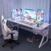 White Gaming Computer Desk Office Home Set Simple Bedroom Study Writing Desk