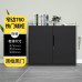 Black Metal Office Cabinet