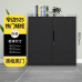 Black Metal Office Cabinet