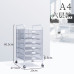 A3 Under Desk Metal Drawer File Cabinet Office Decor Storage Box Organizer A4 Under Desk File