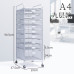 A3 Under Desk Metal Drawer File Cabinet Office Decor Storage Box Organizer A4 Under Desk File