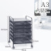 A3 Under Desk Metal Drawer File Cabinet Office Decor Storage Box Organizer A4 Under Desk File