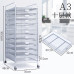 A3 Under Desk Metal Drawer File Cabinet Office Decor Storage Box Organizer A4 Under Desk File