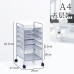 A3 Under Desk Metal Drawer File Cabinet Office Decor Storage Box Organizer A4 Under Desk File