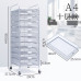A3 Under Desk Metal Drawer File Cabinet Office Decor Storage Box Organizer A4 Under Desk File