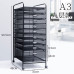 A3 Under Desk Metal Drawer File Cabinet Office Decor Storage Box Organizer A4 Under Desk File
