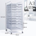 A3 Under Desk Metal Drawer File Cabinet Office Decor Storage Box Organizer A4 Under Desk File