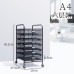 A3 Under Desk Metal Drawer File Cabinet Office Decor Storage Box Organizer A4 Under Desk File