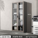 Wood Office File Cabinet modern minimalistic glass door floor storage cabinet