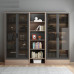 Modern Minimalist Glass Door Storage Cabinet Shelving Free Combination Floor Display Cabinet Shelving Bookcase Modern Minimalist Glass Door Storage Cabinet Shelving Free Combination Floor Display Cabinet Shelving Bookcase