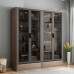 Modern Minimalist Glass Door Storage Cabinet Shelving Free Combination Floor Display Cabinet Shelving Bookcase Modern Minimalist Glass Door Storage Cabinet Shelving Free Combination Floor Display Cabinet Shelving Bookcase