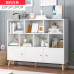 Compact Storage Cabinet Shelves Wood Legs Bookcase Compact Storage Cabinet Shelves Wood Legs Bookcase