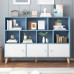 Compact Storage Cabinet Shelves Wood Legs Bookcase Compact Storage Cabinet Shelves Wood Legs Bookcase