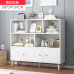 Compact Storage Cabinet Shelves Wood Legs Bookcase Compact Storage Cabinet Shelves Wood Legs Bookcase