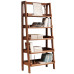 Scandinavian Walnut Wood Bookshelf Storage Rack for Living Room Balcony