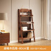Scandinavian Walnut Wood Bookshelf Storage Rack for Living Room Balcony