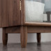 Nordic Black Walnut Glass Cabinet Modern Minimalist Living Room TV Side Cabinet Display Cabinet Japanese Stand Cabinet Nordic Black Walnut Glass Cabinet Modern Minimalist Living Room TV Side Cabinet Display Cabinet Japanese Stand Cabinet
