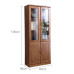 Solid Oak Bookcase Glass Doors Simple Chinese Style Shelving Storage Student Bookcase Office File Cabinet Solid Oak Bookcase Glass Doors Simple Chinese Style Shelving Storage Student Bookcase Office File Cabinet