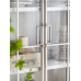 Vintage Wooden Floor Arch Bookshelf Glass Display Cabinet White Dustproof Living Room Storage Cabinet Vintage Wooden Floor Arch Bookshelf Glass Display Cabinet White Dustproof Living Room Storage Cabinet