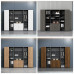 Office File Cabinet Wardrobe Wooden Data Cabinet with Lock Financial Storage Background High Cabinet Bookcase Against Wall Furniture Office File Cabinet Wardrobe Wooden Data Cabinet with Lock Financial Storage Background High Cabinet Bookcase Against Wall Furniture