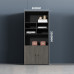 Office File Cabinet Wardrobe Wooden Data Cabinet with Lock Financial Storage Background High Cabinet Bookcase Against Wall Furniture Office File Cabinet Wardrobe Wooden Data Cabinet with Lock Financial Storage Background High Cabinet Bookcase Against Wall Furniture