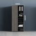 Office File Cabinet Wardrobe Wooden Data Cabinet with Lock Financial Storage Background High Cabinet Bookcase Against Wall Furniture Office File Cabinet Wardrobe Wooden Data Cabinet with Lock Financial Storage Background High Cabinet Bookcase Against Wall Furniture