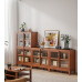 American Solid Wood Free Combination Grid Bookshelf Dustproof Storage Cabinet American Solid Wood Free Combination Grid Bookshelf Dustproof Storage Cabinet