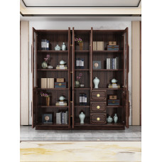 Chinese Style Solid Wood Bookcase Glass Door Chinese Style Solid Wood Bookcase Glass Door