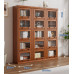 American Solid Wood Bookcase with Glass Door Floor Home Dustproof Shelving Storage Cabinet Living Room Display Cabinet Wall Integrated American Solid Wood Bookcase with Glass Door Floor Home Dustproof Shelving Storage Cabinet Living Room Display Cabinet Wall Integrated