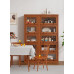 American Solid Wood Bookcase with Glass Door Floor Home Dustproof Shelving Storage Cabinet Living Room Display Cabinet Wall Integrated American Solid Wood Bookcase with Glass Door Floor Home Dustproof Shelving Storage Cabinet Living Room Display Cabinet Wall Integrated
