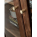 North American Walnut Wood Storag Cabinet Shelf Rack Modern Minimalist Glass