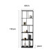 Nordic Living Room Floor Steel Bookshelf Iron Storage Rack