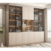 Light Luxury Bookshelf Cabinet Combination With Glass Door Custom Storage Cabinet Home Whole Wall Solid Wood Bookcase Light Luxury Bookshelf Cabinet Combination With Glass Door Custom Storage Cabinet Home Whole Wall Solid Wood Bookcase