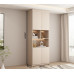Light Luxury Bookshelf Cabinet Combination With Glass Door Custom Storage Cabinet Home Whole Wall Solid Wood Bookcase Light Luxury Bookshelf Cabinet Combination With Glass Door Custom Storage Cabinet Home Whole Wall Solid Wood Bookcase