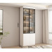 Light Luxury Bookshelf Cabinet Combination With Glass Door Custom Storage Cabinet Home Whole Wall Solid Wood Bookcase Light Luxury Bookshelf Cabinet Combination With Glass Door Custom Storage Cabinet Home Whole Wall Solid Wood Bookcase