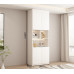 Light Luxury Bookshelf Cabinet Combination With Glass Door Custom Storage Cabinet Home Whole Wall Solid Wood Bookcase Light Luxury Bookshelf Cabinet Combination With Glass Door Custom Storage Cabinet Home Whole Wall Solid Wood Bookcase