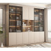 Light Luxury Bookshelf Cabinet Combination With Glass Door Custom Storage Cabinet Home Whole Wall Solid Wood Bookcase Light Luxury Bookshelf Cabinet Combination With Glass Door Custom Storage Cabinet Home Whole Wall Solid Wood Bookcase