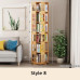 Rotating Bamboo Book Shelf Creative Bookcase 360 Degree Bookshelf as High as 194cm