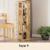 Rotating Bamboo Book Shelf Creative Bookcase 360 Degree Bookshelf as High as 194cm