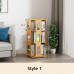 Rotating Bamboo Book Shelf Creative Bookcase 360 Degree Bookshelf as High as 194cm