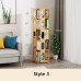 Rotating Bamboo Book Shelf Creative Bookcase 360 Degree Bookshelf as High as 194cm