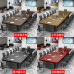 Large Office Conference Table Modern Furniture Set Round Corners